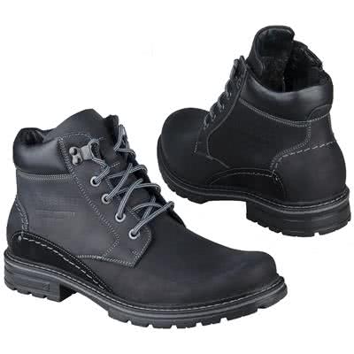 Легкие кожаные зимние трекинговые ботинки на натуральной шерсти Kr-6045-26-1829-3
