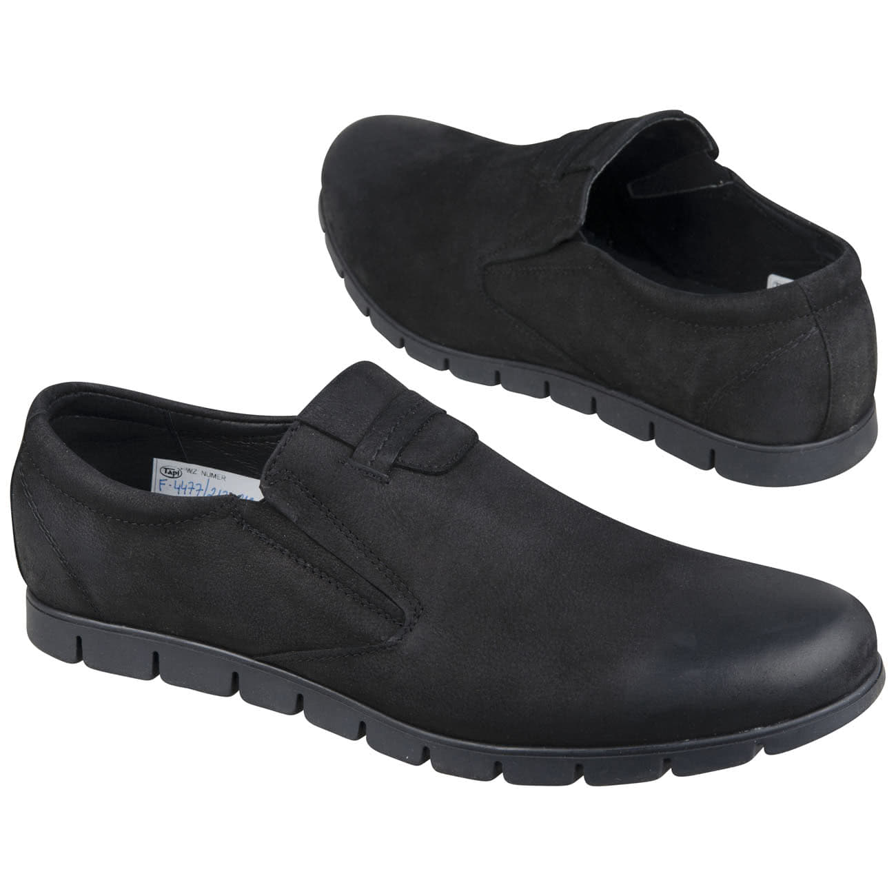 Удобные мужские ботинки без шнурков из натурального нубука на плоской  подошве купить в интернет магазине Kwinto